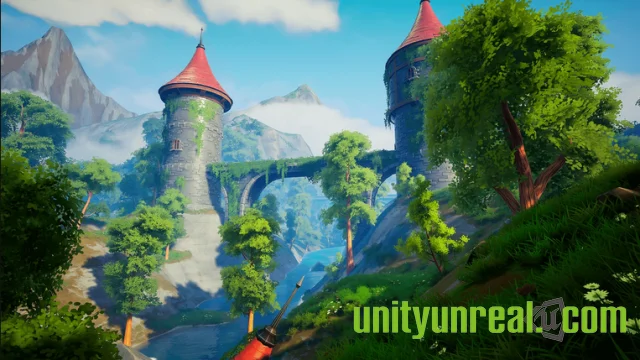Unreal Engine asset – Fantasy Forest - Magic Forest - Elven Forest -  Stylized Forest