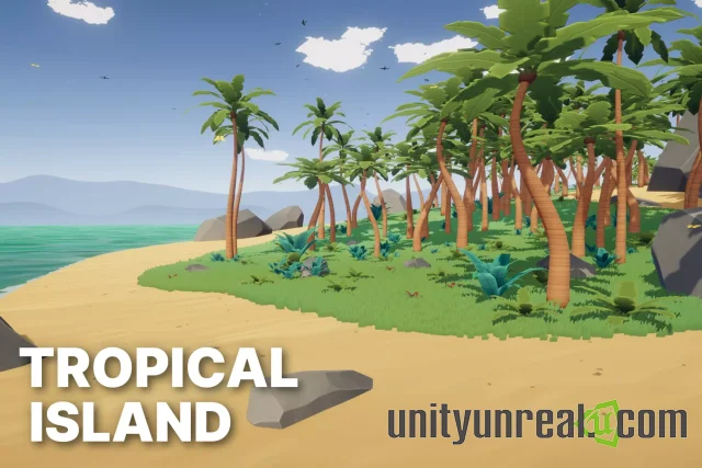 Unity Asset – Tropical Island - Stylized Fantasy RPG Environment